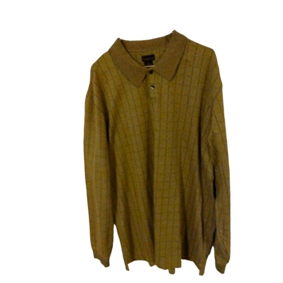 Van Heusen Long Sleeved Business/Casual Button Up Neck Collard Sweater XL - Picture 1 of 9